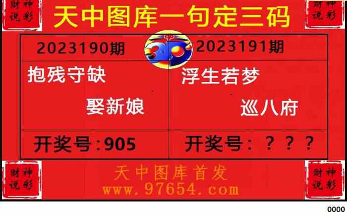 23191期: 财神说彩3D全套图版