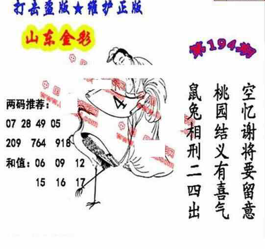 23194期: 福彩3D丹东全图分析