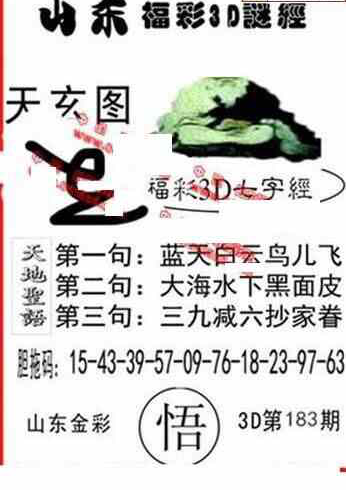 23183期: 福彩3D丹东全图分析