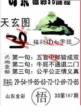 23187期: 福彩3D丹东全图分析